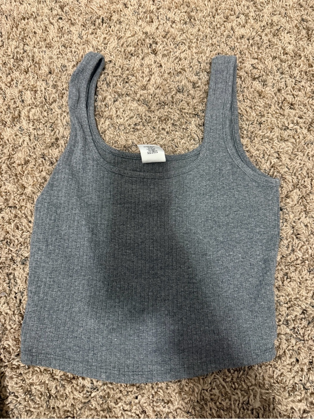 Gray Ribbed Tank Top - Tilly’s